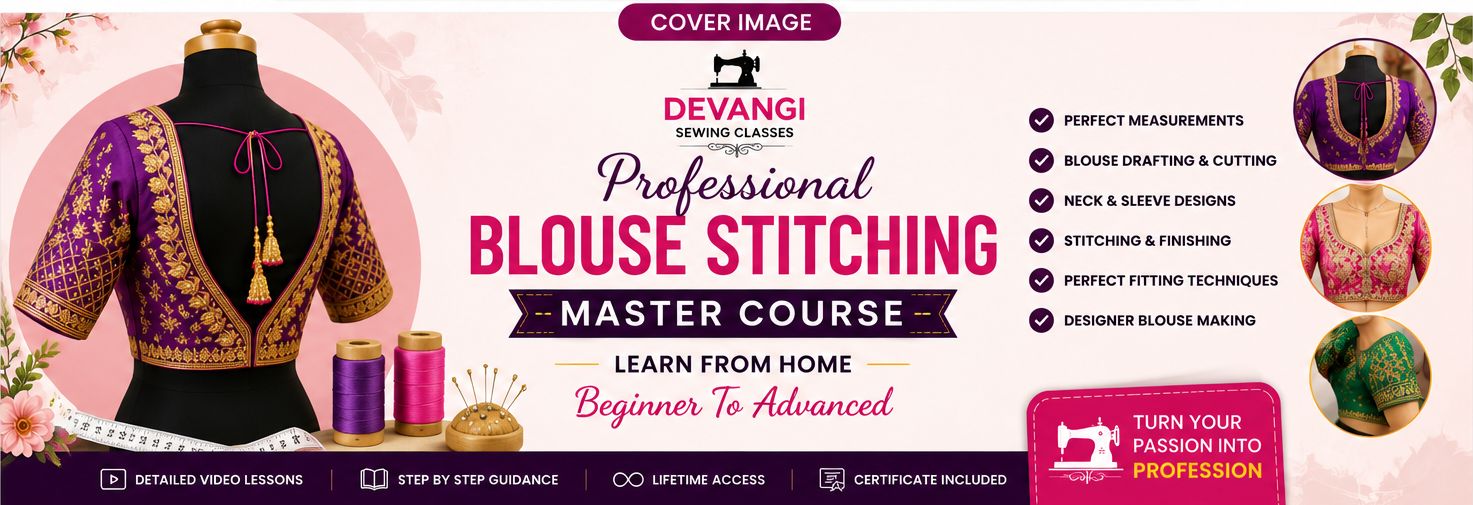 Master Blouse Stitching Course – Beginner to Advanced